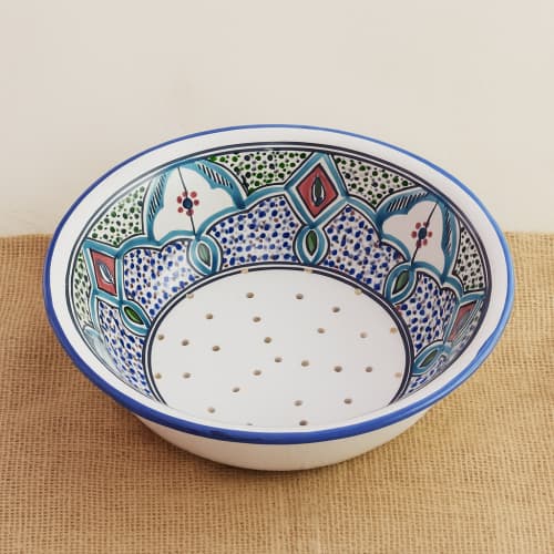 Amira Large Ceramic Berry Bowl | Dinnerware by TerraKlay. Item made of ceramic compatible with minimalism and mediterranean style