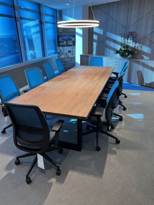 European White Oak Conference Table | Tables by Toncha Hardwood | International Trade Centre Richmond in Richmond. Item made of oak wood