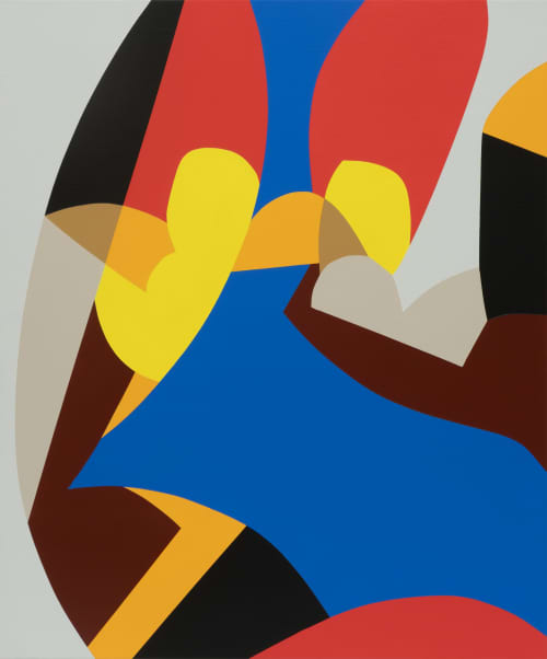 Blend together | Oil And Acrylic Painting in Paintings by Kotaro Machiyama. Item made of canvas works with japandi & art deco style