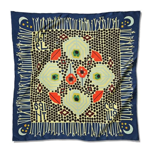 Silk scarf design | Apparel in Apparel & Accessories by Paige Russell, ELOI | Hotel Saint Cecilia in Austin. Item made of fiber