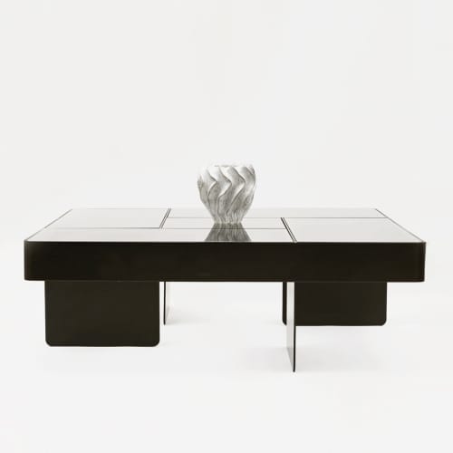 Blok Coffee Table | Tables by AROUND. Item made of metal with glass works with minimalism & contemporary style