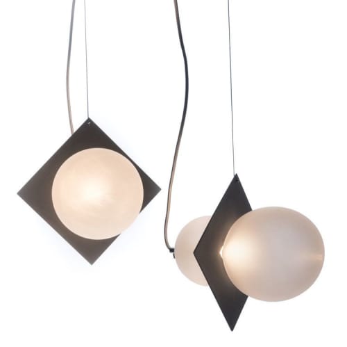 Liaison Pendant Light with Harry Allen | Pendants by Esque Studio. Item composed of steel and glass