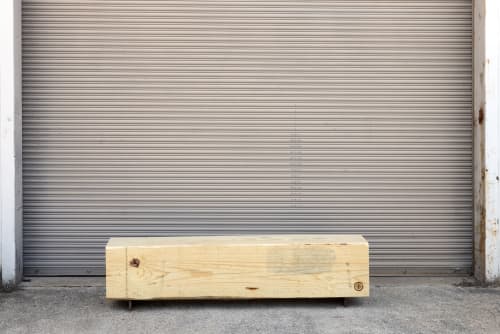 Beam Bench | Large Reclaimed Wood Bench | Benches & Ottomans by Alabama Sawyer | Pepper Place in Birmingham. Item composed of wood