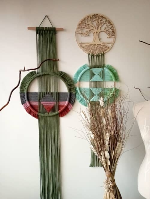 Macrame Wall Décor ,Macrame Wall Art, Fiber Art, Boho Wall | Tapestry in Wall Hangings by Magdyss Boutique. Item composed of fabric in boho or contemporary style