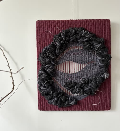 Wall Tapestry Unfold | Wall Hangings by Yulia Tishchenko. Item made of wood & cotton compatible with minimalism and contemporary style