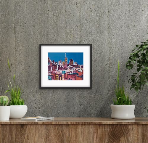 Village View No. 10 Print | Prints by Fotini Christophillis. Item composed of paper