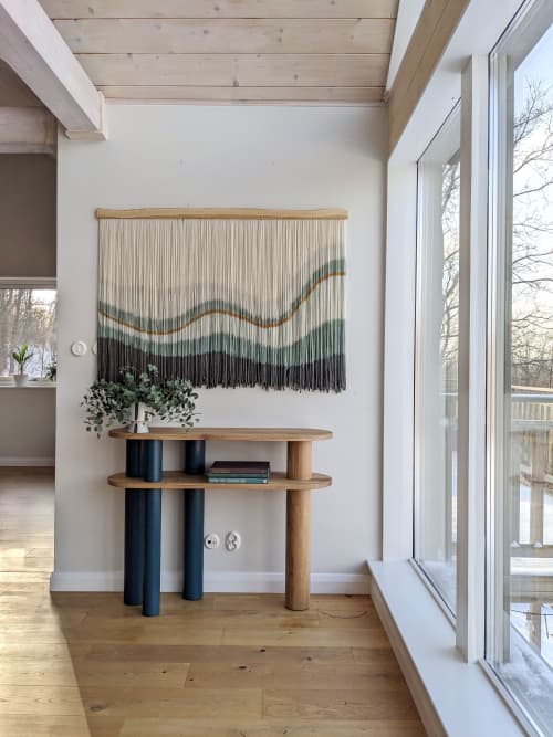 Melody Of Nature | Macrame Wall Hanging in Wall Hangings by Kat | Home Studio. Item composed of oak wood and wool in minimalism or contemporary style
