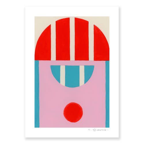 Letter D | Prints by Christina Flowers. Item composed of paper in mid century modern or contemporary style