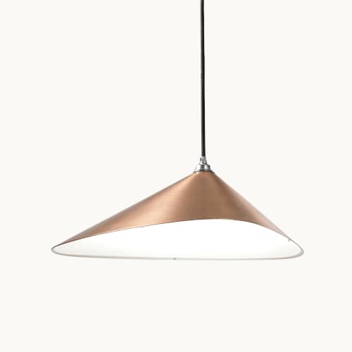 Emily I Pendant Light – Gold Semi-Matte | Pendants by MOSS Objects. Item composed of steel compatible with contemporary and modern style