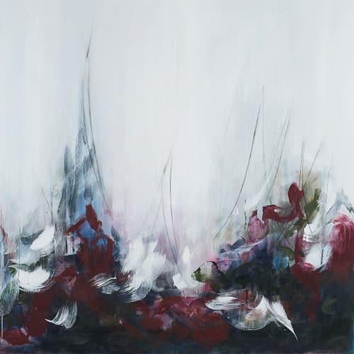 Hawks Series 142 | Oil And Acrylic Painting in Paintings by Lisa Ochowycz. Item composed of canvas and synthetic