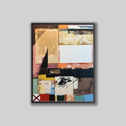 Juana Perfecta | Paintings by Juana Perfecta. Item composed of canvas & cement compatible with boho and contemporary style