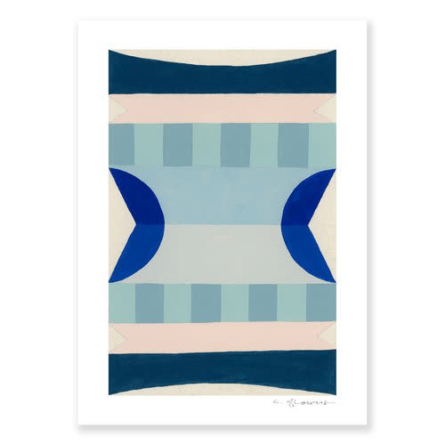 Letter P | Prints by Christina Flowers. Item composed of paper in contemporary or coastal style