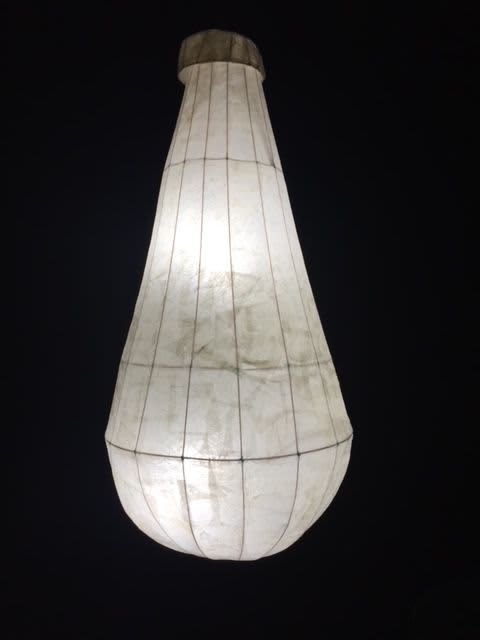 Lightbulb Hanging Lamp | Pendants by Pedro Villalta. Item composed of steel and paper