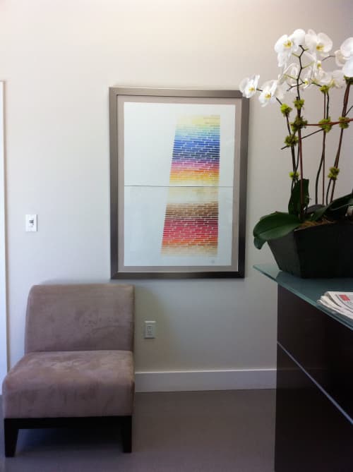 Art in corporate headquarters | Watercolor Painting in Paintings by Johanna Boccardo. Item made of cotton & paper