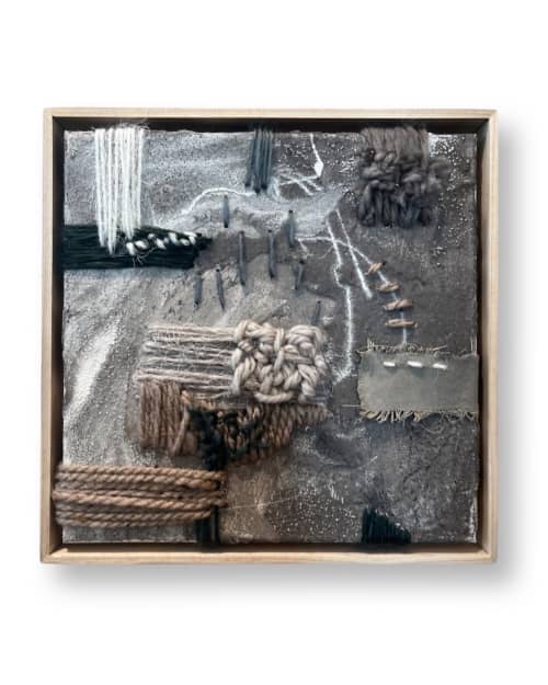 "It takes a village" | Mixed Media in Paintings by VISCERAL HOME STUDIO. Item composed of wood and canvas in boho or contemporary style