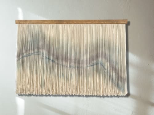 Moder Fiber Art – Zorke 29-neutral wall art | Macrame Wall Hanging in Wall Hangings by Olivia Fiber Art. Item made of wood with wool works with boho & minimalism style