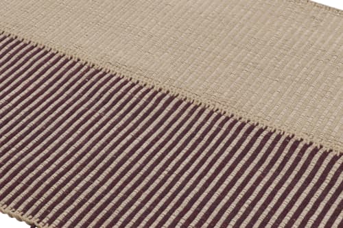 Rug & Kilim’s Accent Kilim, Square Rug in Textural Purple | Area Rug in Rugs by Rug and Kilimarea
