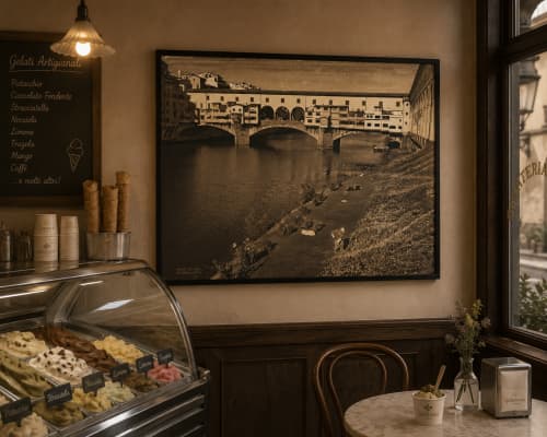 Ponte Vecchio | Photography by DCobble. Item made of birch wood works with rustic style