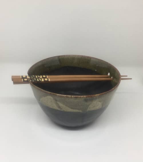 Handmade pottery noodle bowls | Dinnerware by Rosie Hay Ceramics. Item composed of stone