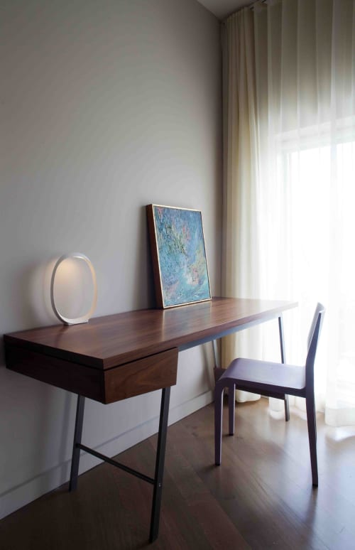 Ad6 Desk | Tables by Atlas Industries | The Roundhouse in Beacon. Item made of walnut with steel