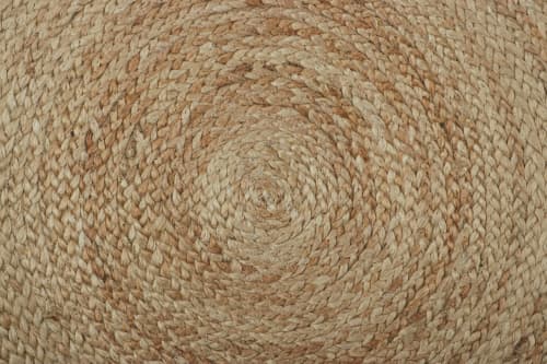 Rug & Kilim’s Modern Circle Jute Rug in Beige-Brown | Area Rug in Rugs by Rug and Kilim