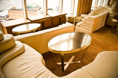 Stadium Tables | Coffee Table in Tables by Amuneal | The Standard, High Line in New York. Item composed of brass