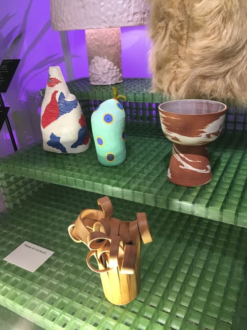Google Vase hub | Vases & Vessels by Art of Plants and Elliptic Designs | Kensington High Street / Earls Court Road (Stop Y) in London. Item made of wood