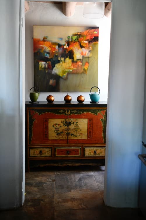 Voices From the Past | Oil And Acrylic Painting in Paintings by Gwen Fox. Item made of canvas & synthetic