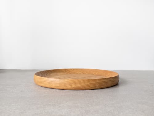 F-Plate Wooden - Naturel Kestane | Dinnerware by Foia. Item composed of wood in boho or contemporary style