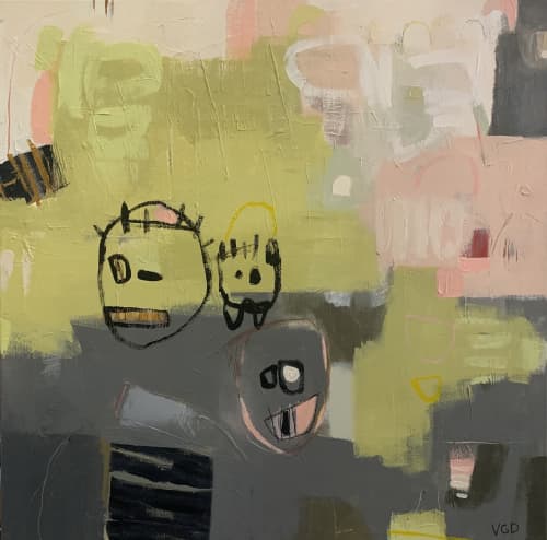 Goon Squad | Mixed Media by Vikki Drummond. Item composed of canvas