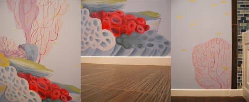 Coral Reef Bath, Kid's Mural | Murals by Very Fine Mural Art - Stefanie Schuessler. Item composed of synthetic