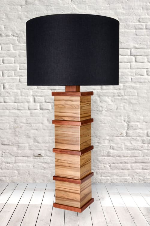 Sedona | Table Lamp in Lamps by Jim Thellefsen Design. Item composed of wood and linen