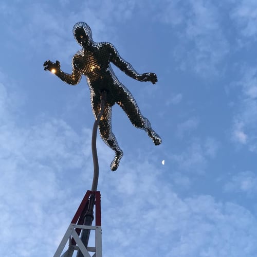 Universe in Art | Public Sculptures by John E. Bannon. Item made of steel