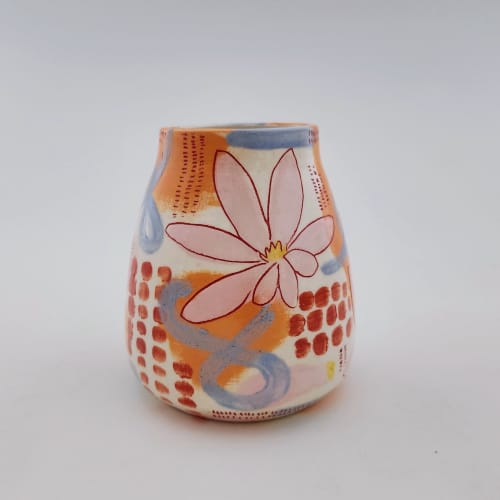 color blocks + blossom bud vase | Vases & Vessels by Whitney Smith. Item composed of ceramic in boho or mid century modern style
