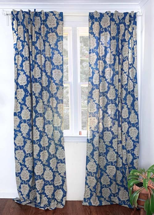Boho Curtain - Rose Gold | Curtains & Drapes by ichcha. Item made of cotton works with boho & minimalism style