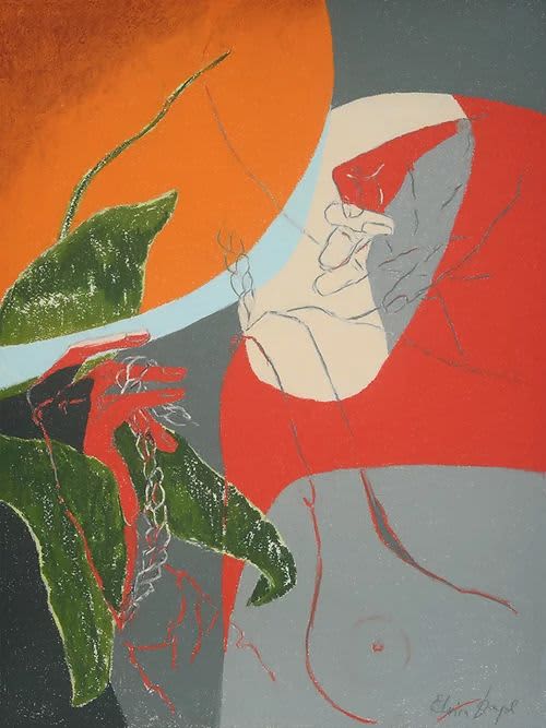 Orchidea | Drawings by Elvira Dayel. Item made of paper