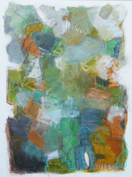 Canopy. 48"h x 36"w | Oil And Acrylic Painting in Paintings by Martica Griffin. Item made of synthetic