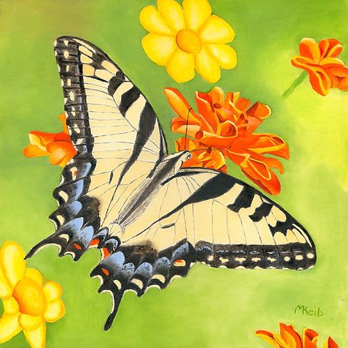 Swallowtail Butterfly - Vibrant Giclée Print | Prints in Paintings by Michelle Keib Art. Item made of paper