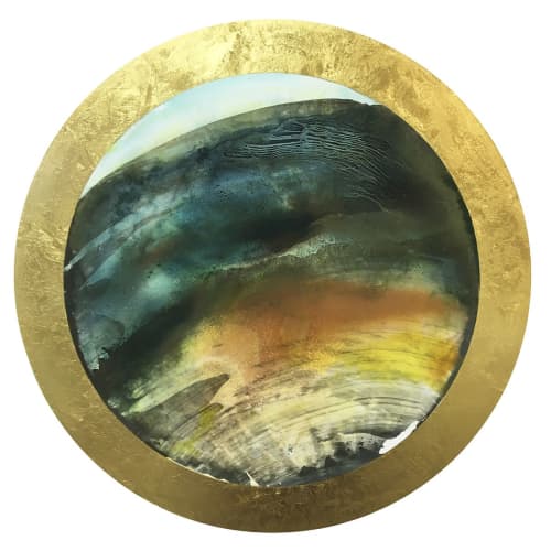 Earth | Oil And Acrylic Painting in Paintings by Karen Fitzgerald / FitzgeraldArt. Item composed of metal and synthetic