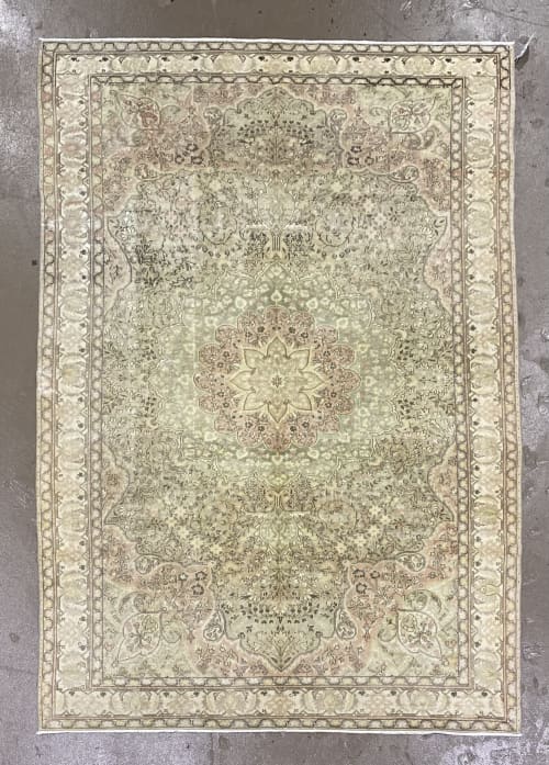 Vintage Turkish Rug | 6.8 x 9.8 | Small Rug in Rugs by Vintage Loomz. Item composed of wool in boho or eclectic & maximalism style