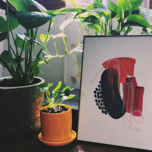 Art Piece | Oil And Acrylic Painting in Paintings by Sara Schroeder Art. Item made of synthetic
