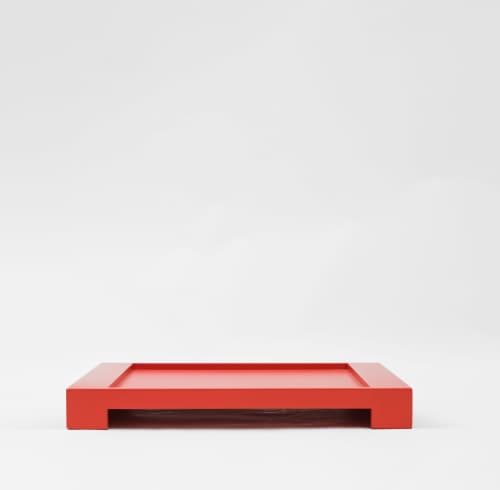 Tetra Tray | Decorative Tray in Decorative Objects by AROUND. Item composed of wood compatible with minimalism and contemporary style