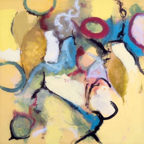 Impermanence #05 | Oil And Acrylic Painting in Paintings by Vincent Salvati – Contemporary Abstract Painter | NJ`. Item composed of canvas in minimalism or contemporary style