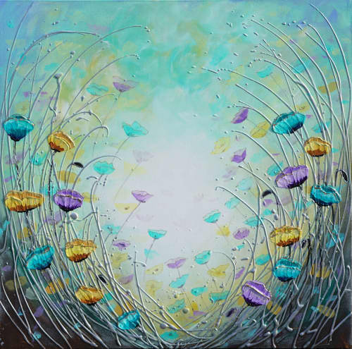 Spring Morning | Oil And Acrylic Painting in Paintings by DaggArt. Item composed of canvas