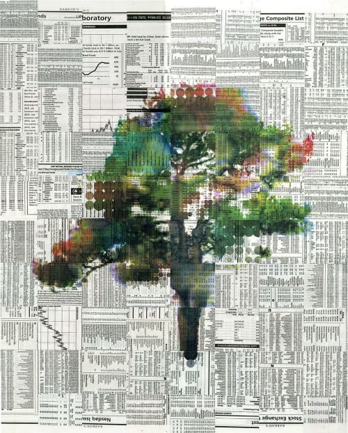 Eurus 4 | Mixed Media by Phillip Hua. Item composed of paper and synthetic