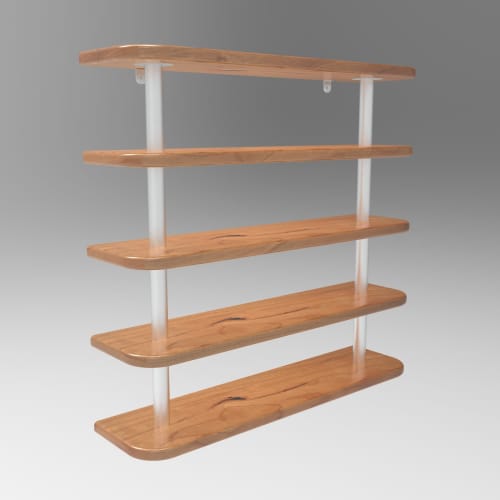 Ladder Shelves | Shelving in Storage by RFM Designs. Item composed of oak wood in contemporary or modern style