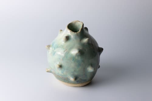 soft relief study vase 12 | Vases & Vessels by Ashley Perez. Item made of ceramic works with minimalism & contemporary style