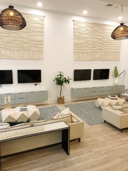 Large scale wall hanging (2) | Macrame Wall Hanging in Wall Hangings by Yerbamala Designs | Solmar on Sixth Luxury Apartments in Fort Lauderdale. Item composed of wood & cotton