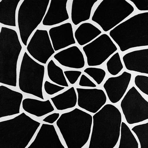 Monochrome Giraffe Pattern | Mixed Media by IRENA TONE. Item in minimalism or eclectic & maximalism style