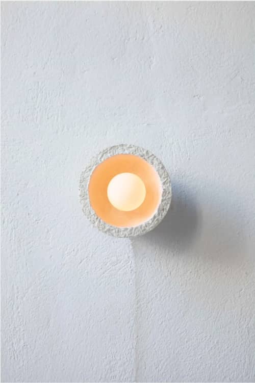 MushLume Cup Light Sconce - Small | Sconces by MushLume Lighting. Item works with contemporary style